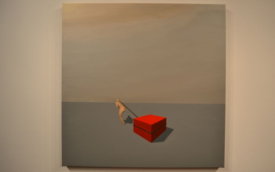 The man and the box 5 (Solgt)