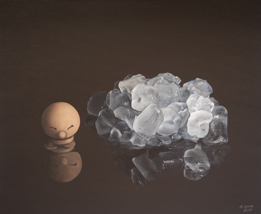 Klimatosse (solgt) – maleri af Groth