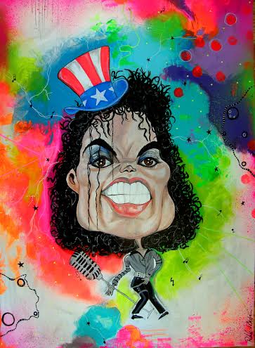 Karikatur maleri MJ