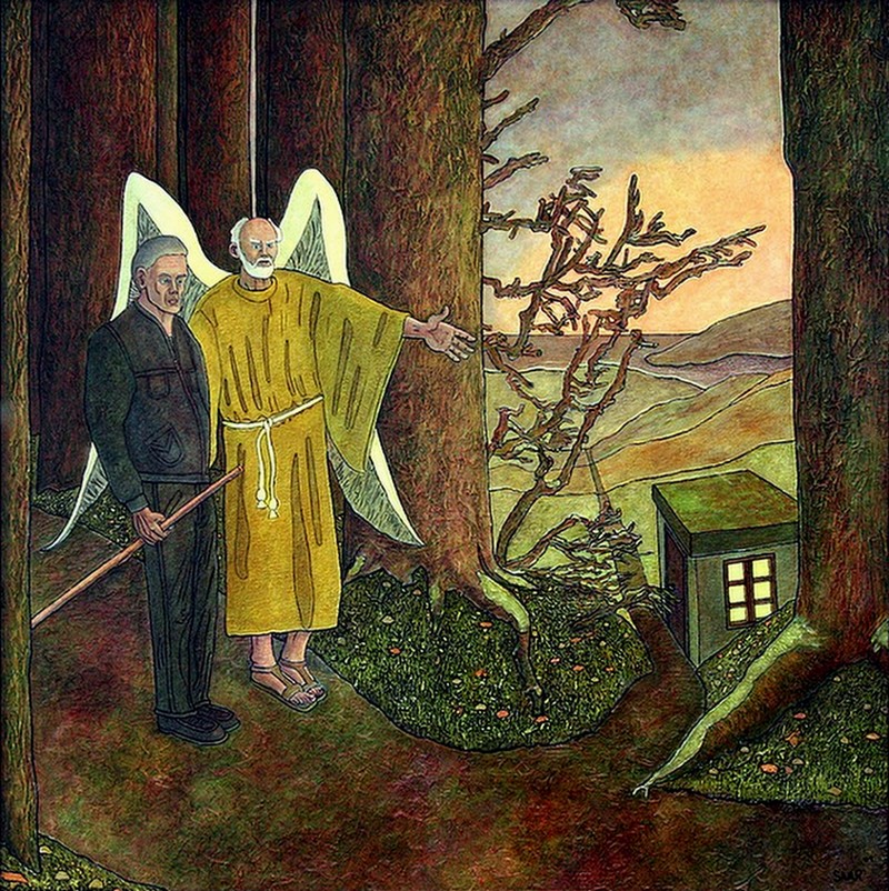 The man and the angel