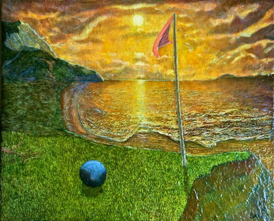 Blue ball - Red flag