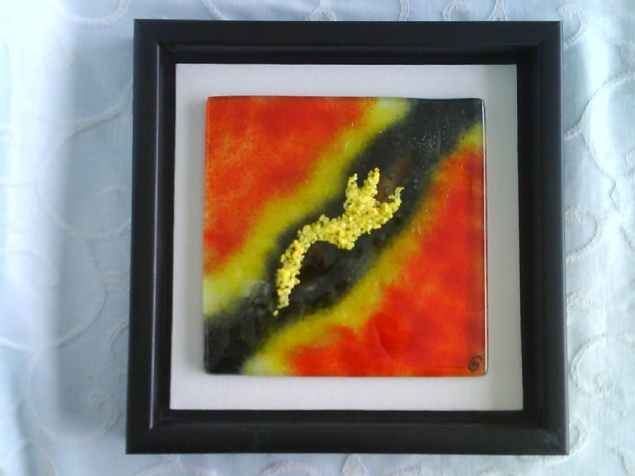 Glas relief