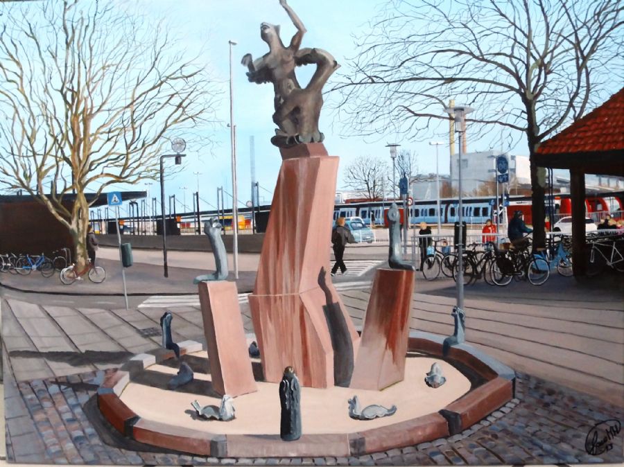 Vandkunsten ved Køge station