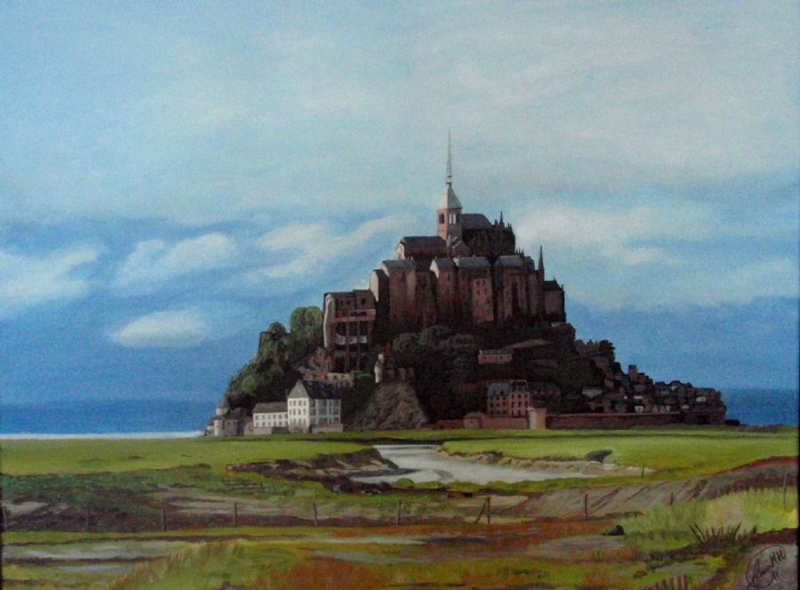 Mt. St. Michel efter regn