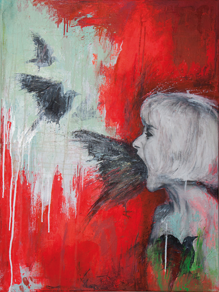 The blonde and the birds