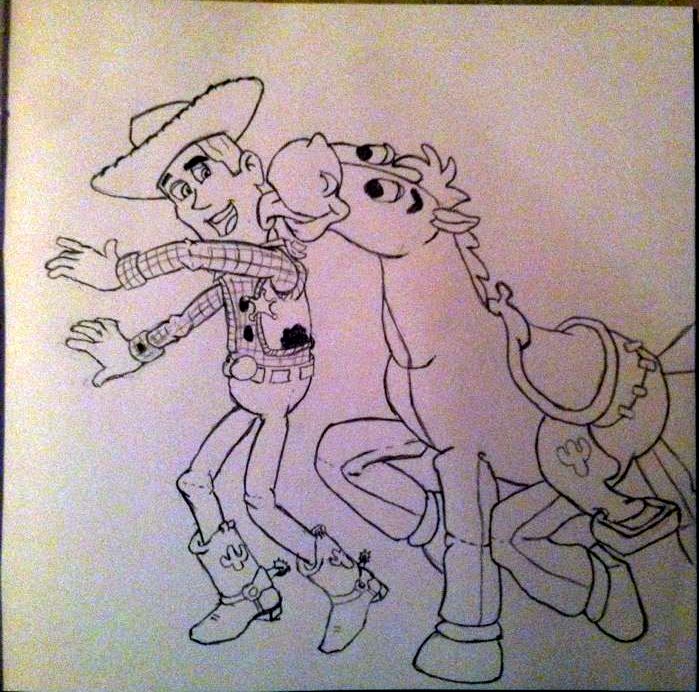 Woody and bullseye