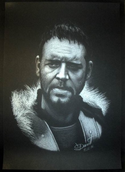 Portræt af skuespiller Russell Crowe