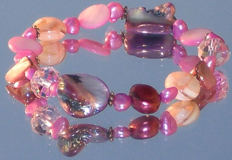 Ferskvands perle armbånd