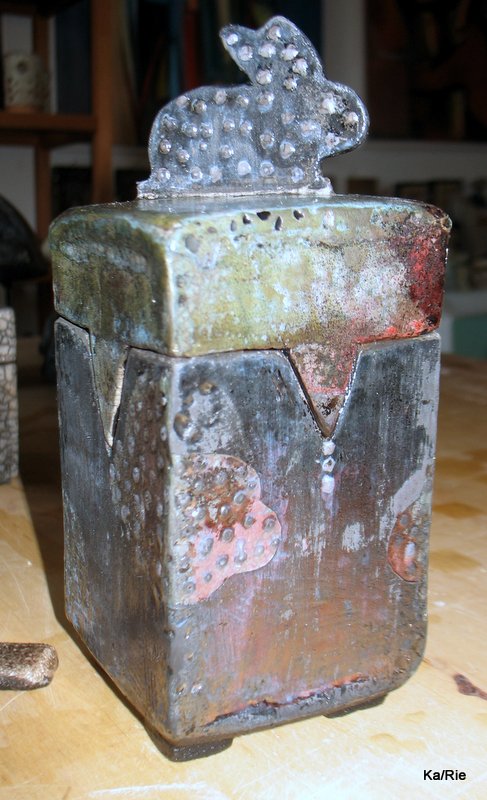 raku- lågkrukke