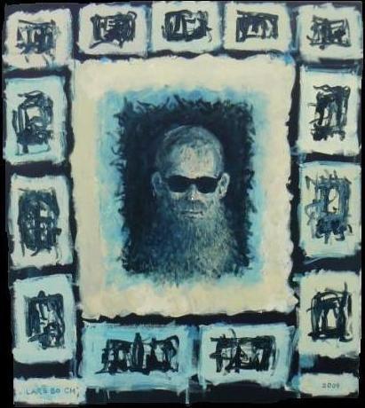 Blind mand ser på kunst