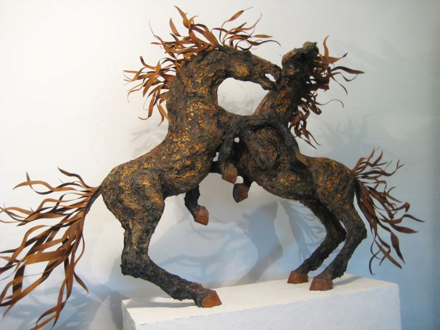 Fighting Horses
