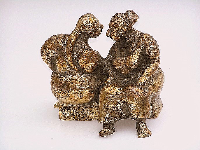 Sladrebænken, bronze