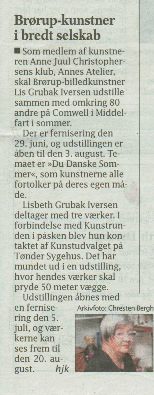 Pressemeddelelse den 12.06.13 i JV
