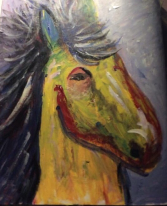 Hest med menneskeøje
