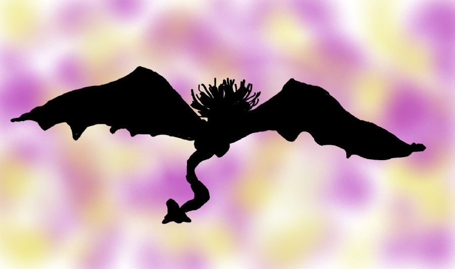 Dragon flying