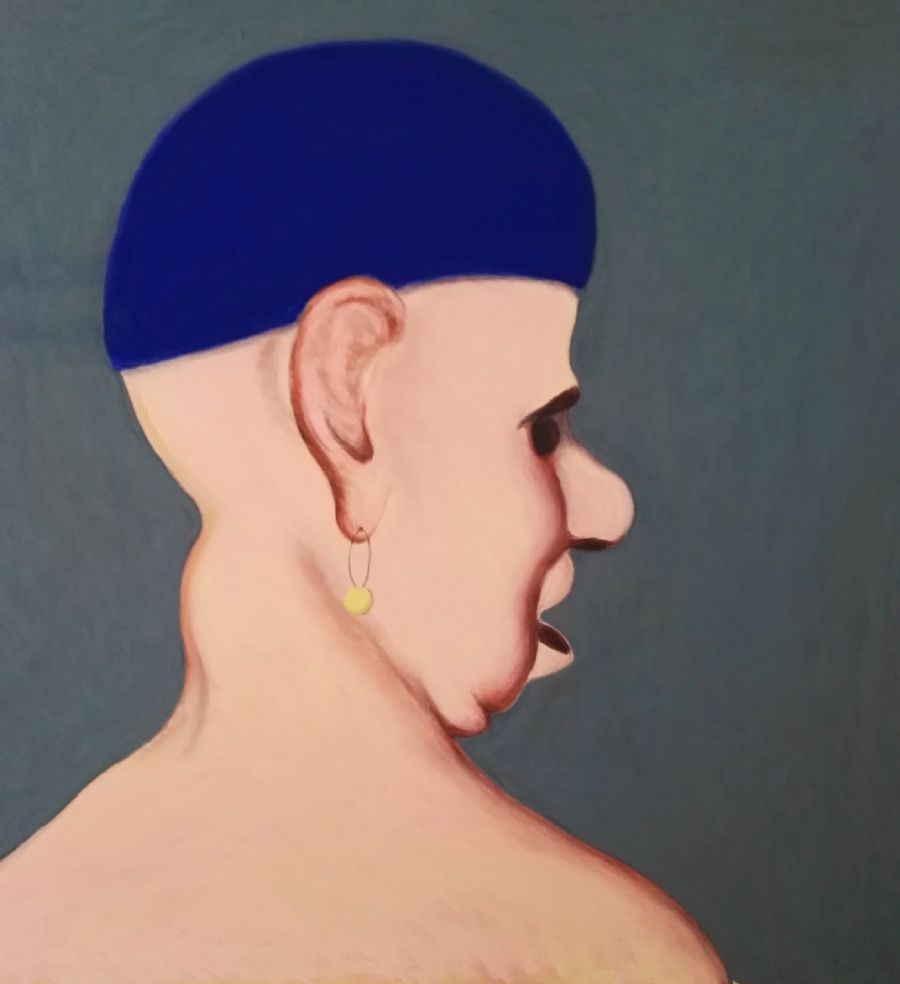 22516 Mand med perleørering/Man with Ear