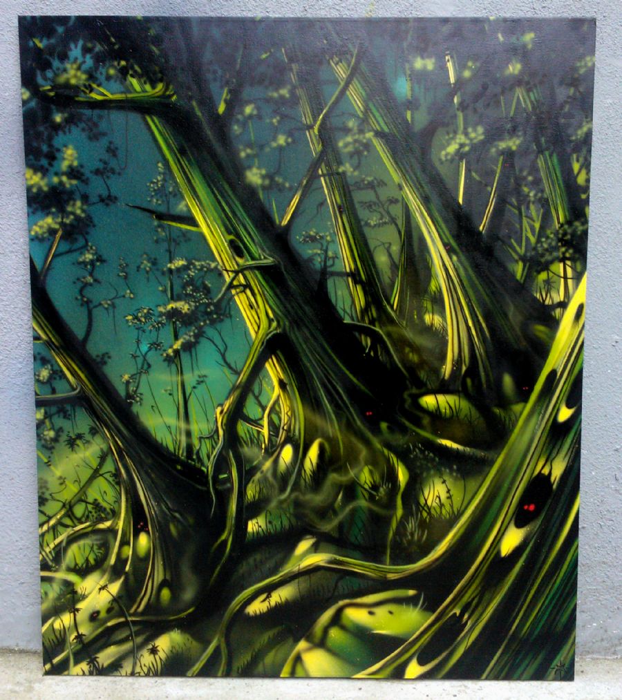 Green misty