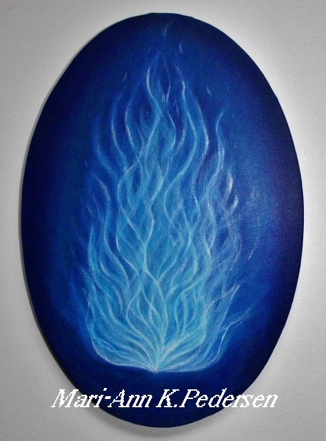 Blue healing flame