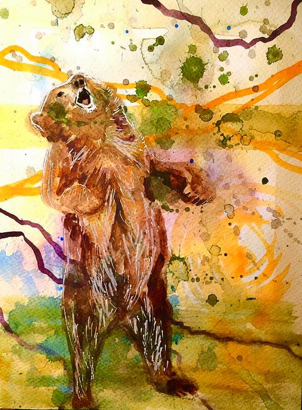 "Grizzly ahead"