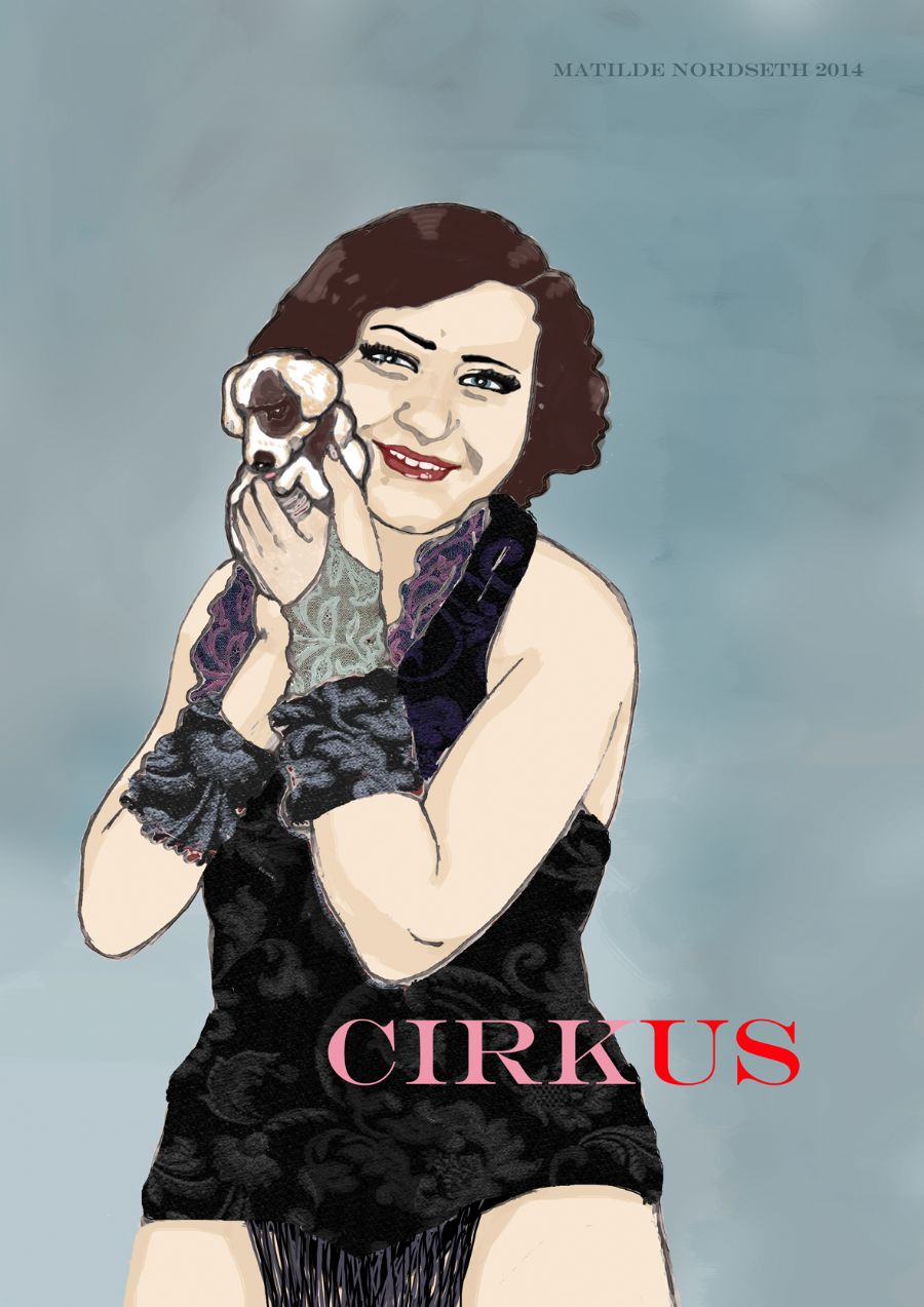 Cirkus dame med hund