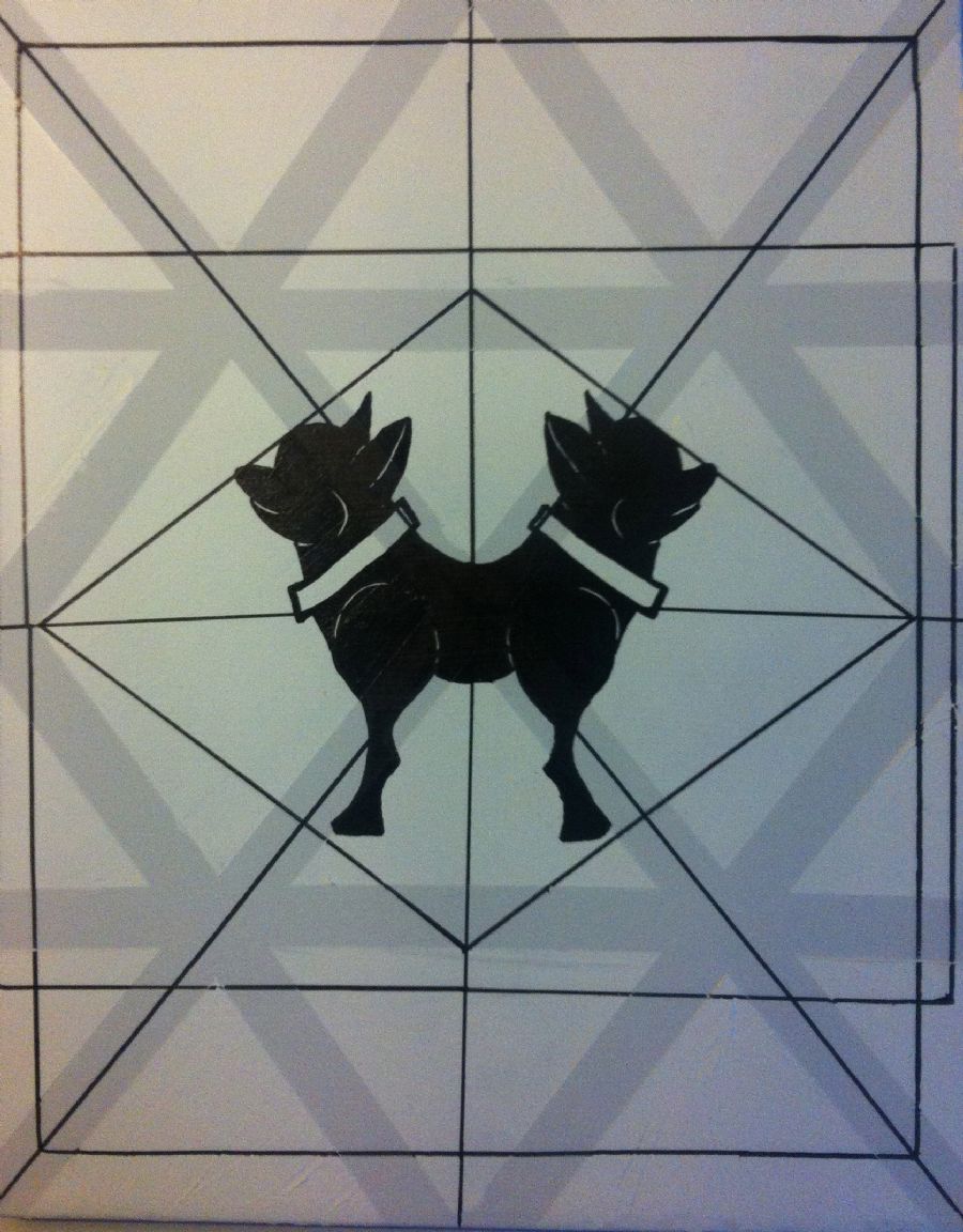 Chihuahua cought in diamond