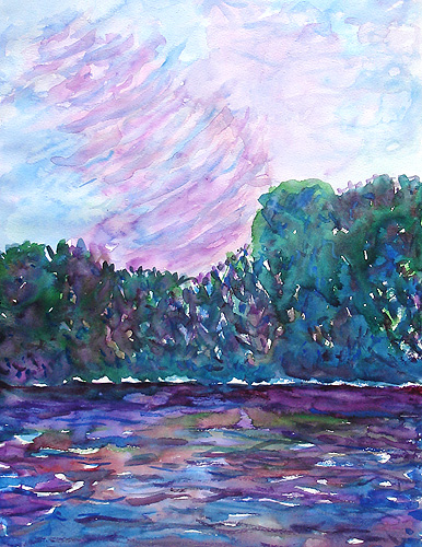 "Rosa sky over Fælledparken"