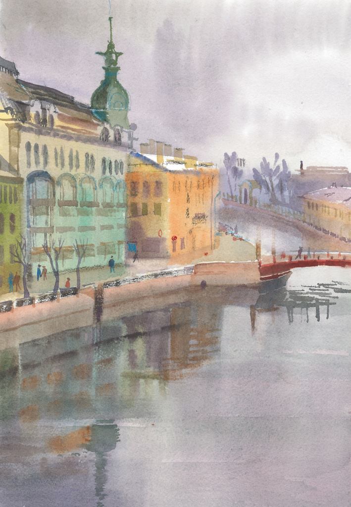 Moika River near the Red Bridge