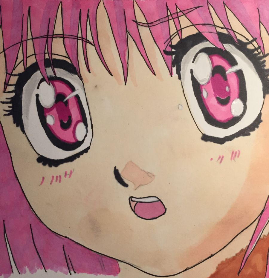 Manga Girl Pink
