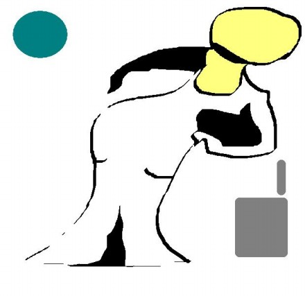 Afventer,værk i Paint
