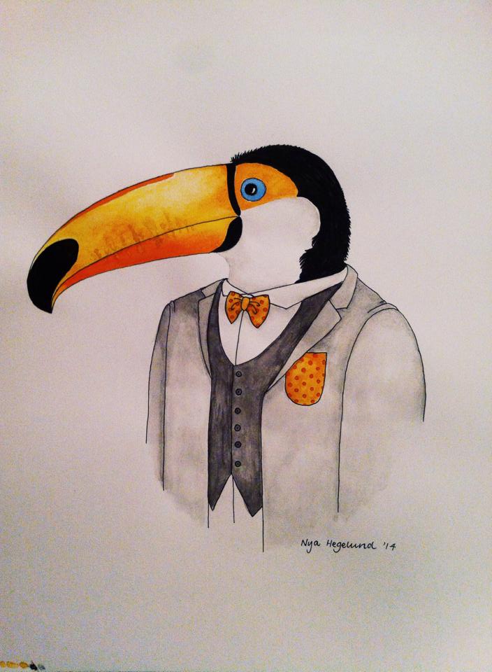 Tucan in tux