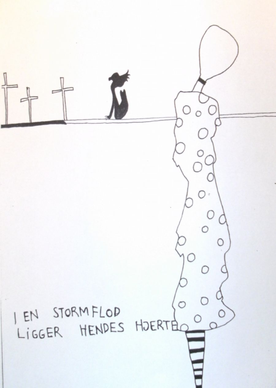 I en stormflod ligger hendes hjerte