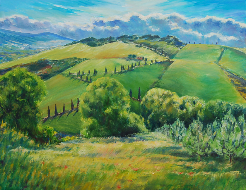 Toscana Val d'Orcia (Solgt)
