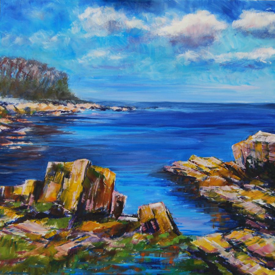 Bornholm Kyst med sten