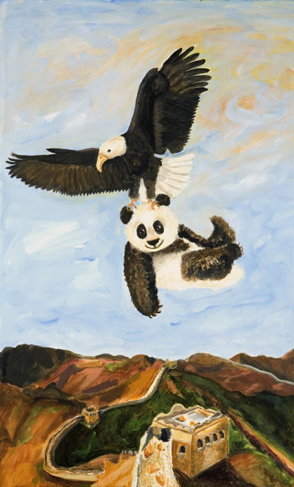 panda og ørn
