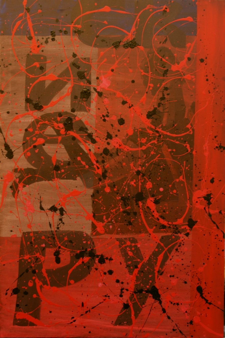 Behind red
