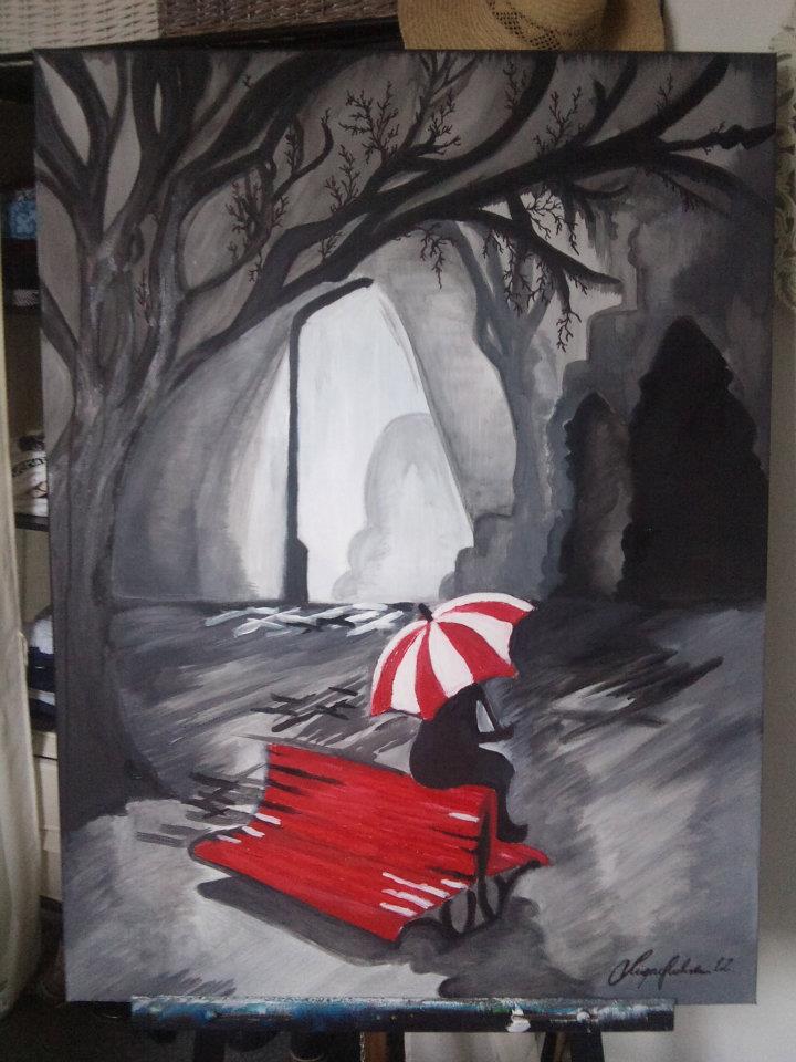 A rainy night