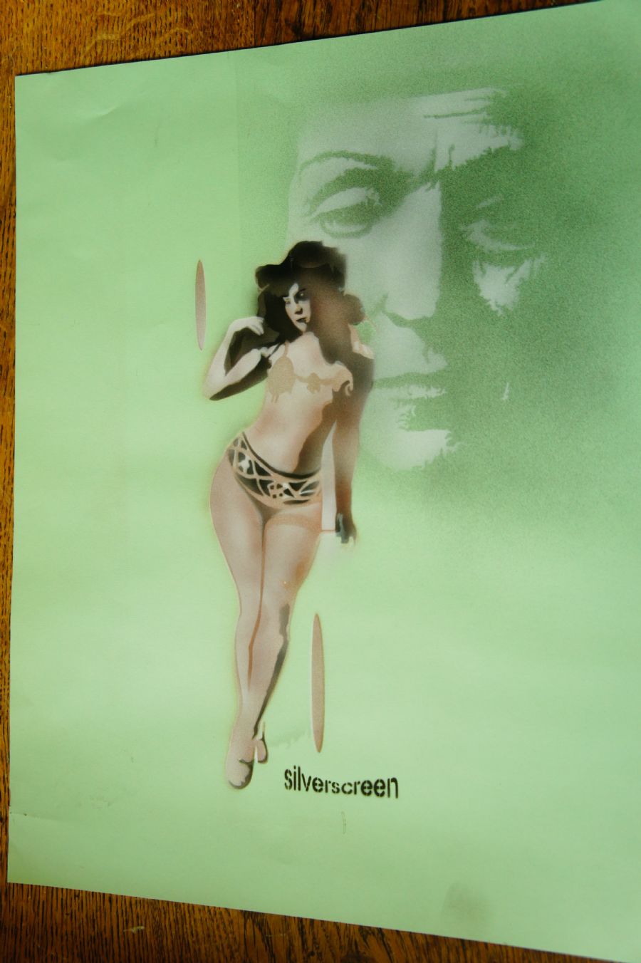 Esquisse pour la peinture femme légèreme