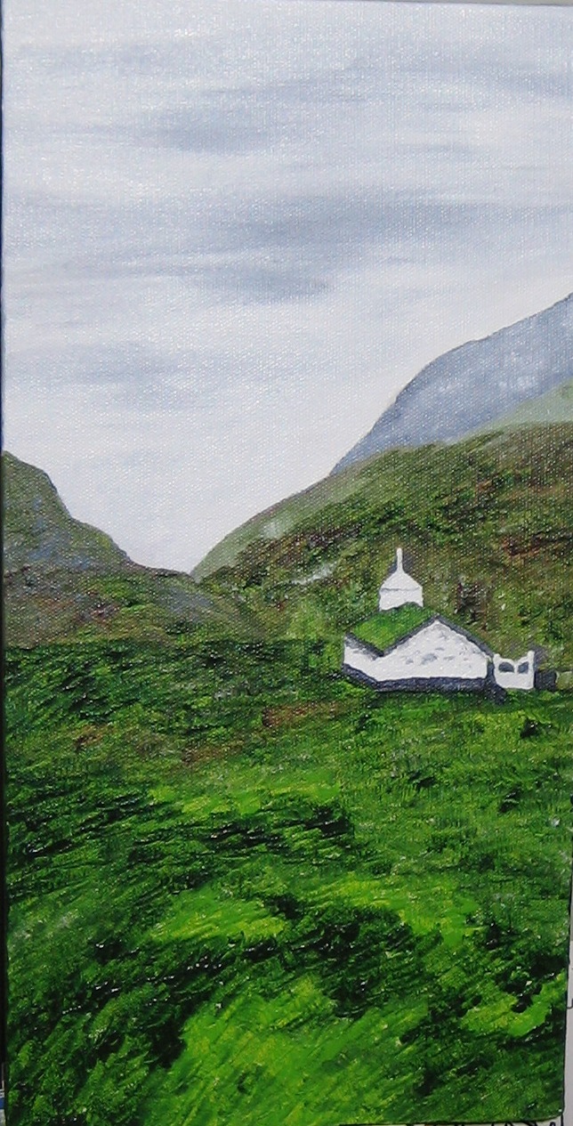 Lille hvid kirke - Faroy islands