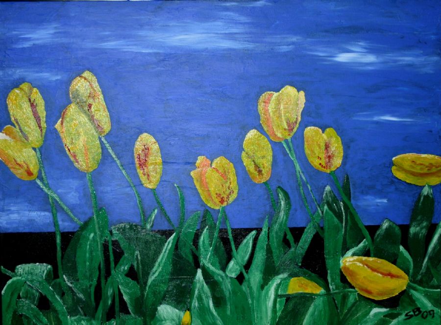 Yellowred tulips