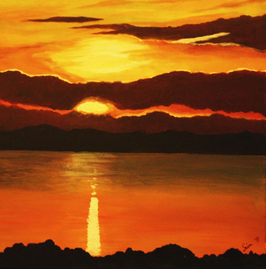 Solnedgang ved Ydernæs