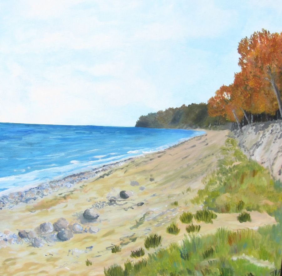 Efterår på Pomlenakke strand, Falster