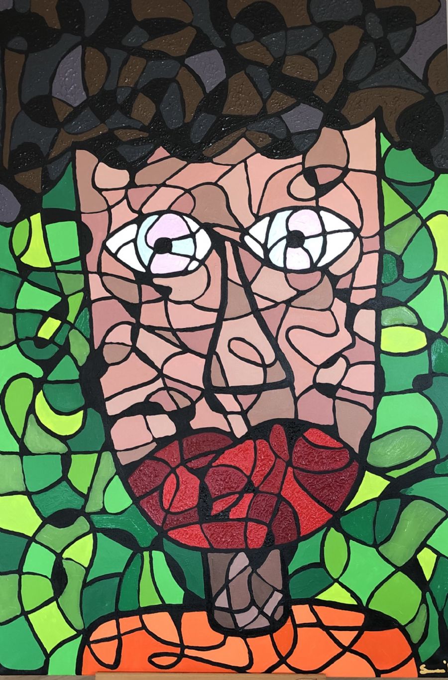 Mosaik kvinde