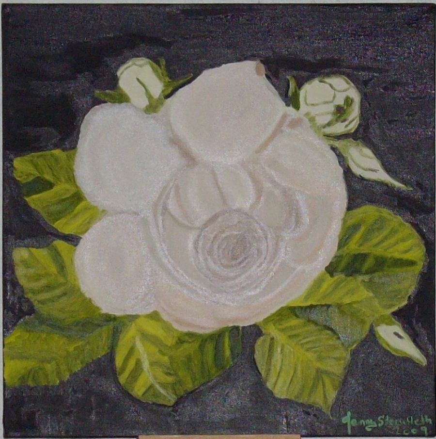 Guldaldre rose i antik form.