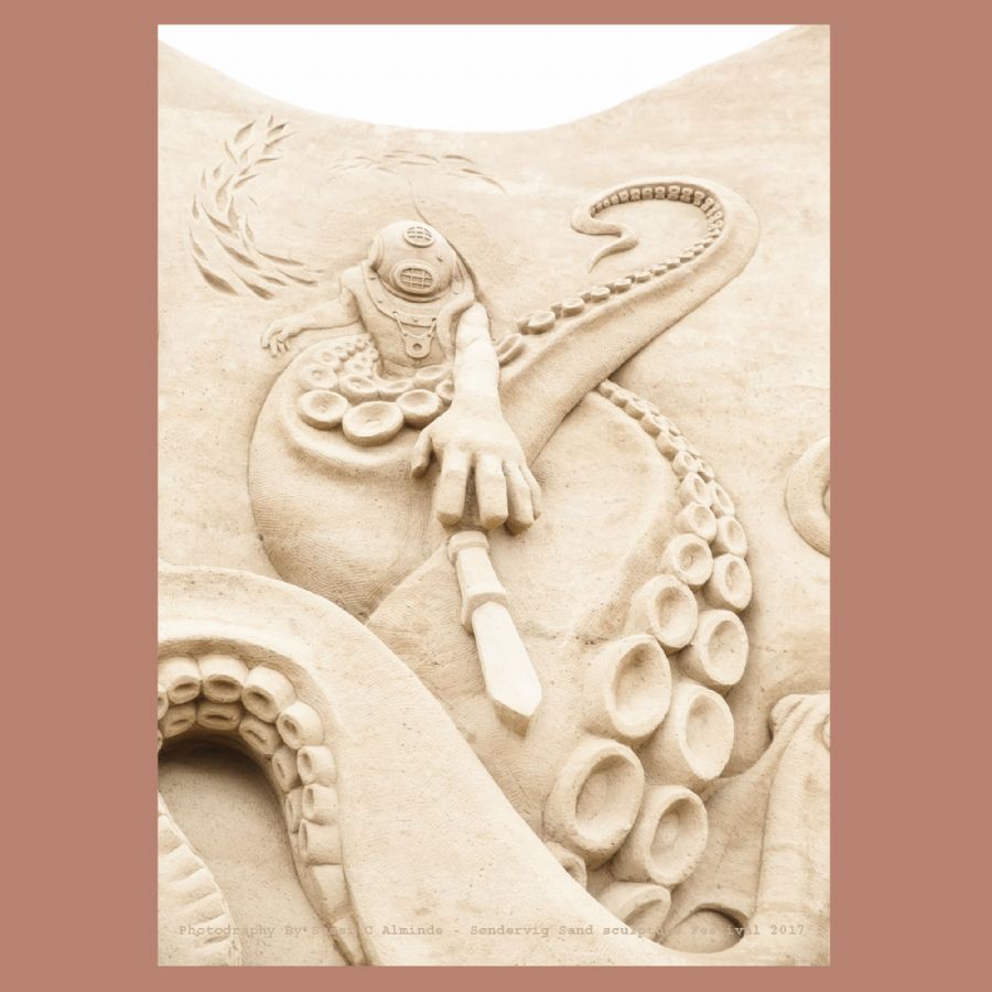 Sandskulptur/ dykker
