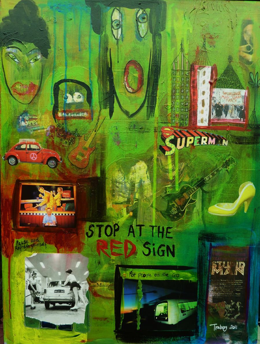 Stop at the red sign
