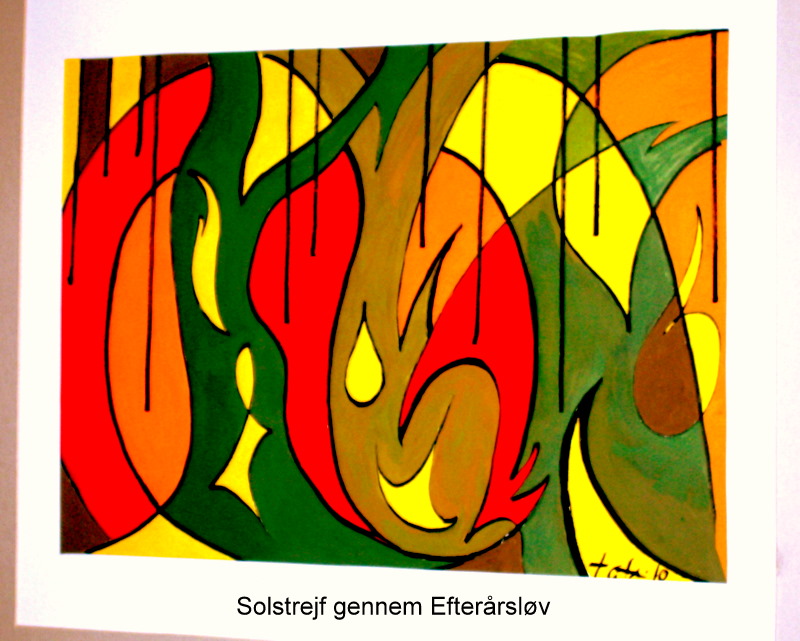Solstrejf gennem efterårsløv