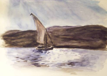 Felucca på Nilen