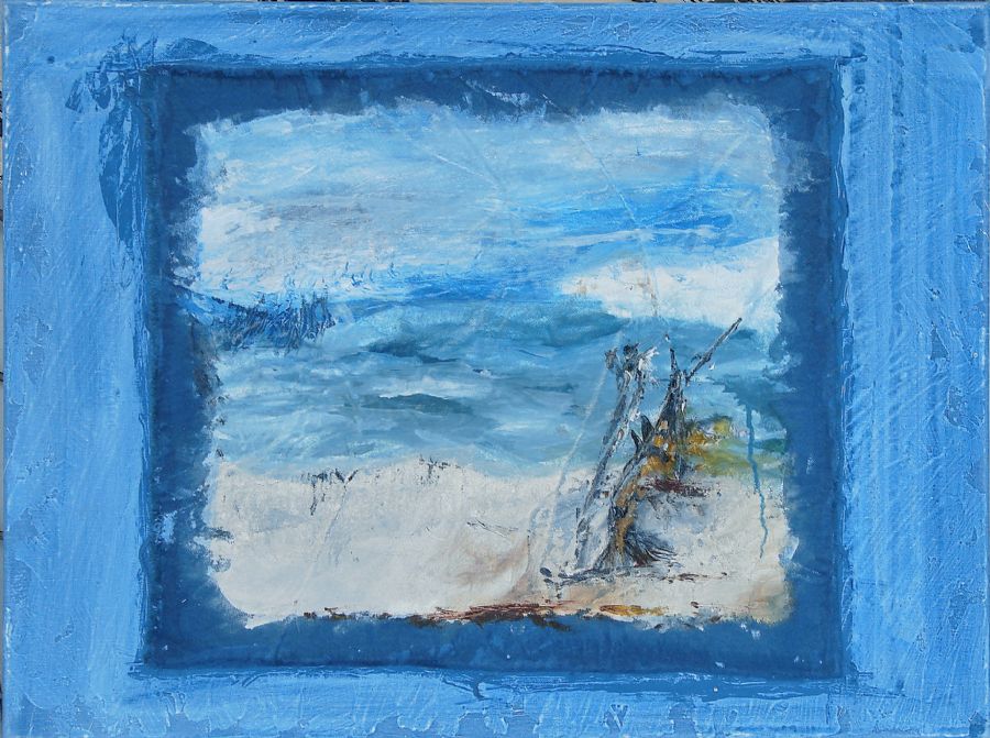efterår på stranden
