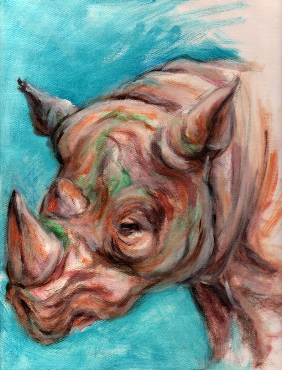 animal in blue
