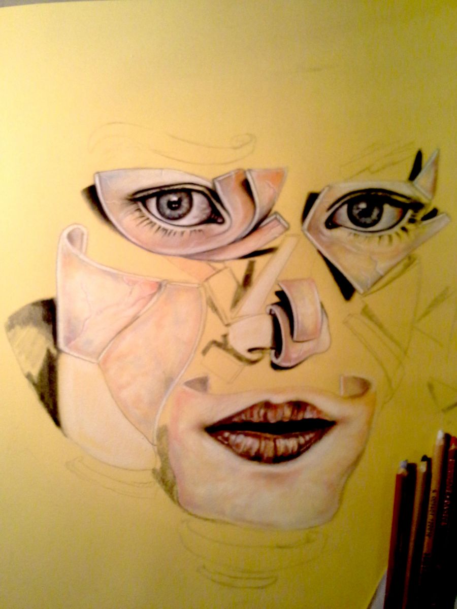 Abstract face, part 3. By; Ole Mejlvang